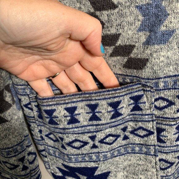 Levi's Southwestern Aztec Button Up Cardigan Shawl Sweater Multicolor Men's XL - Picture 3 of 9